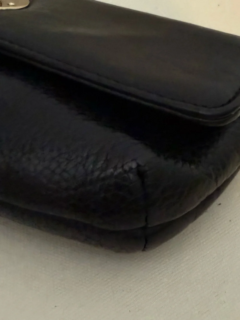 Kate Spade Chrystie Street Evan Clutch Wristlet Black Leather